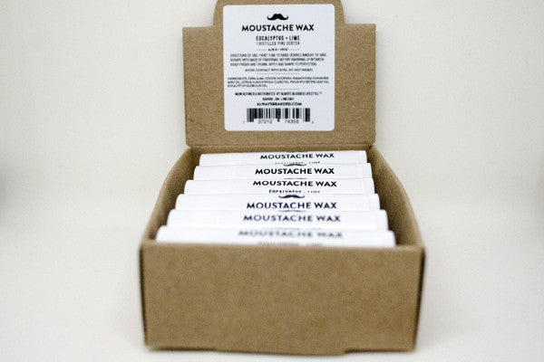 Always Bearded Lifestyle™ House Blend Moustache Wax: Eucalyptus & Lime with Distilled Pine Scotch