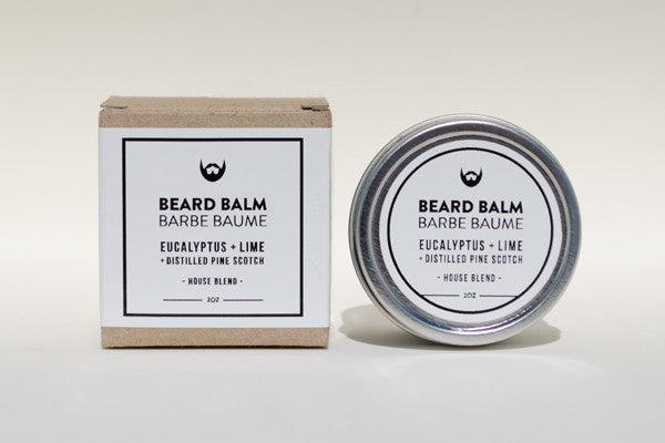 Always Bearded Lifestyle™ House Blend Beard Balm: Eucalyptus + Lime with Distilled Pine Scotch Needle