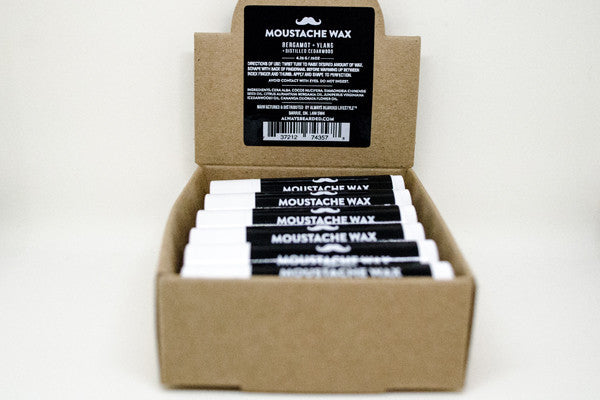 Always Bearded Lifestyle™ House Blend Moustache Wax: Bergamot + Ylang with Distilled Cedarwood